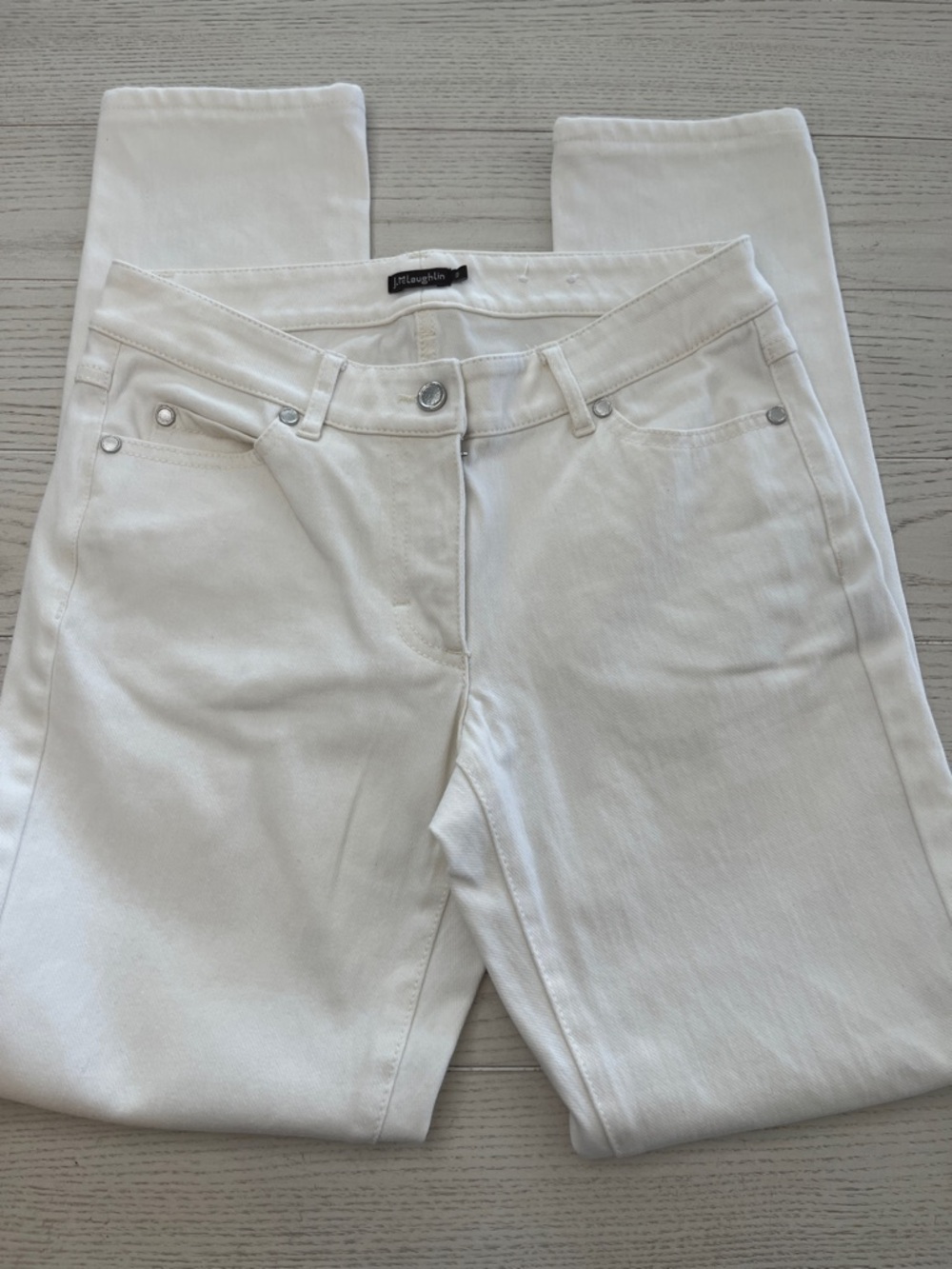 J. McLaughlin Crisp White Skinny Jeans